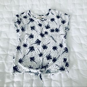 Palm Print Pocket Tee- child size XS